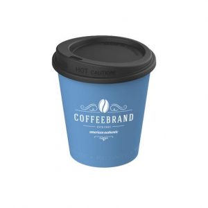 Tasse à café bleu et noir personnalisé