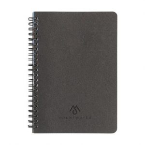 Carnet A5 à spirales noir personnalisé