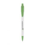 Stylo à bille vert et blanc personnalisé