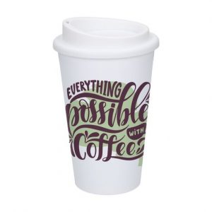 Tasse à café blanc personnalisé