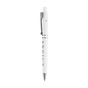 Stylo à bille blanc personnalisé