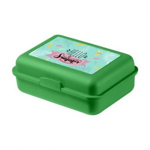 Boite à tartine vert personnalisé