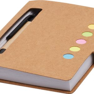 Bloc notes avec stylo beige personnalisé