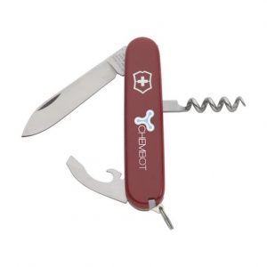Couteau suisse rouge personnalisé