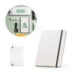 Carnet A5 blanc personnalisé