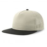 Casquette beige et noir personnalisé