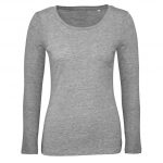 Tee-shirt manches longues gris personnalisé