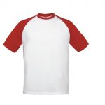 Tee-shirt blanc et rouge personnalisé