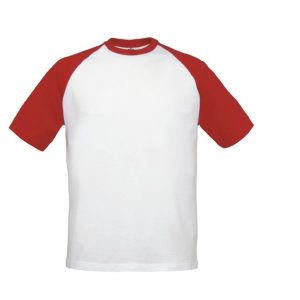 Tee-shirt blanc et rouge personnalisé