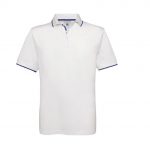 Polo blanc et bleu personnalisé