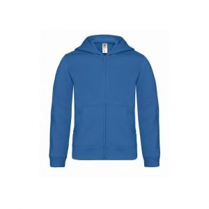 Veste zippée bleu personnalisé