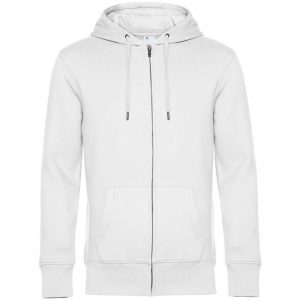 Veste zippée blanc personnalisé