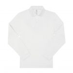 Polo manches longues blanc personnalisé