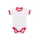 Body bébé blanc et rouge