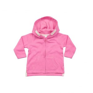 Veste zippée rose personnalisé
