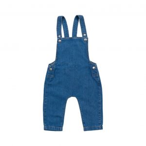 Salopette en jean bleu personnalisé