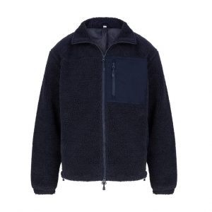 Veste zippée bleu personnalisé