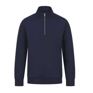 Sweat zippée bleu personnalisé