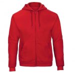 Veste zippée rouge personnalisé