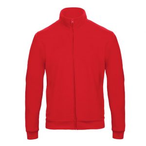 Veste zippée rouge personnalisé