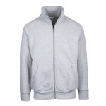 Veste zippée gris personnalisé