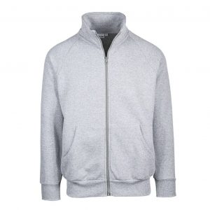 Veste zippée gris personnalisé