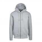 Veste zippée gris personnalisé