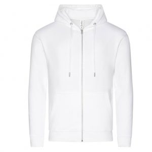 Veste zippée blanc personnalisé