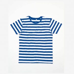 Tee-shirt marinière bleu et blanc personnalisé