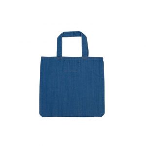 Tote bag en jean bleu personnalisé