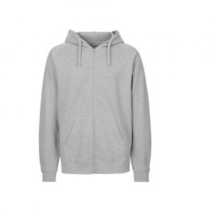Veste zippée gris personnalisé