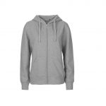 Veste zippée gris personnalisé