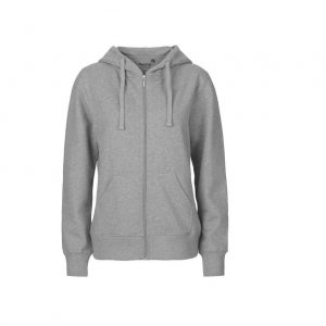 Veste zippée gris personnalisé