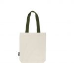 Tote bag beige et vert personnalisé
