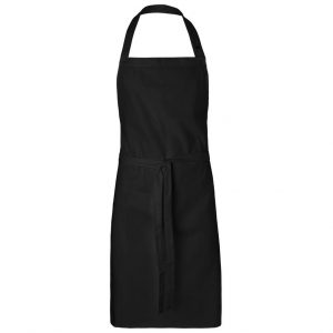 Tablier de cuisine noir personnalisé