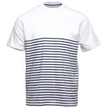 Tee-shirt bleu et blanc personnalisé