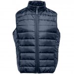 Doudoune bleu sans manches personnalisé