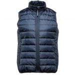 Doudoune sans manches bleu personnalisé