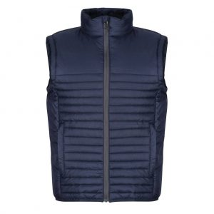 Doudoune sans manches bleu personnalisé