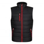 Veste sans manches noir et rouge personnalisé