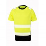 Tee-shirt jaune de sécurité personnalisé