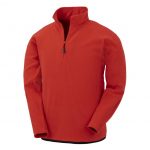 Sweat zippé rouge personnalisé