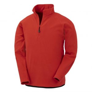 Sweat zippée rouge personnalisé