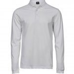 Polo manches longues blanc personnalisé