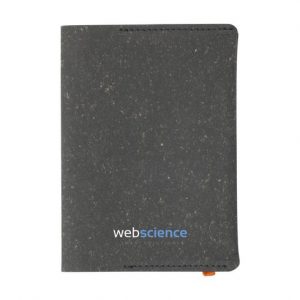 Protège passeport gris personnalisé