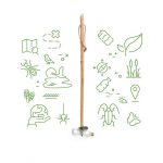 Bâton de marche en bois personnalisé