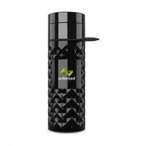 Bouteille d'eau noir personnalisé