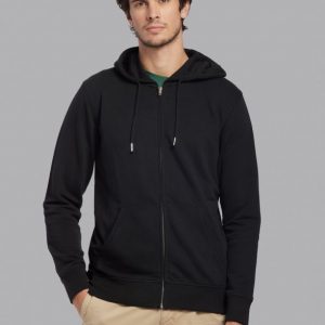 Veste zippée noir personnalisé