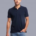 Polo bleu personnalisé