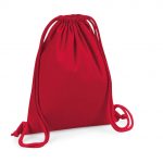 Sac de gym rouge personnalisé